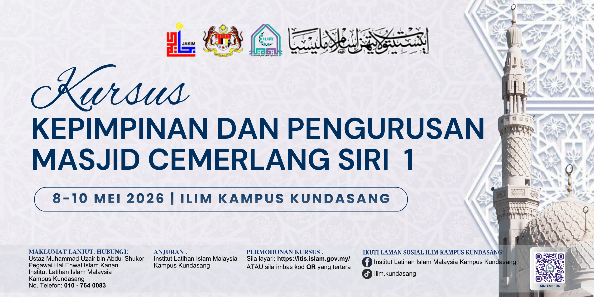 Kursus Pengurusan Masjid  Berstrategik 